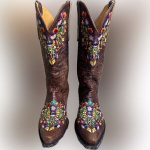 Old Gringo Embroidered Brown Sonora Boots